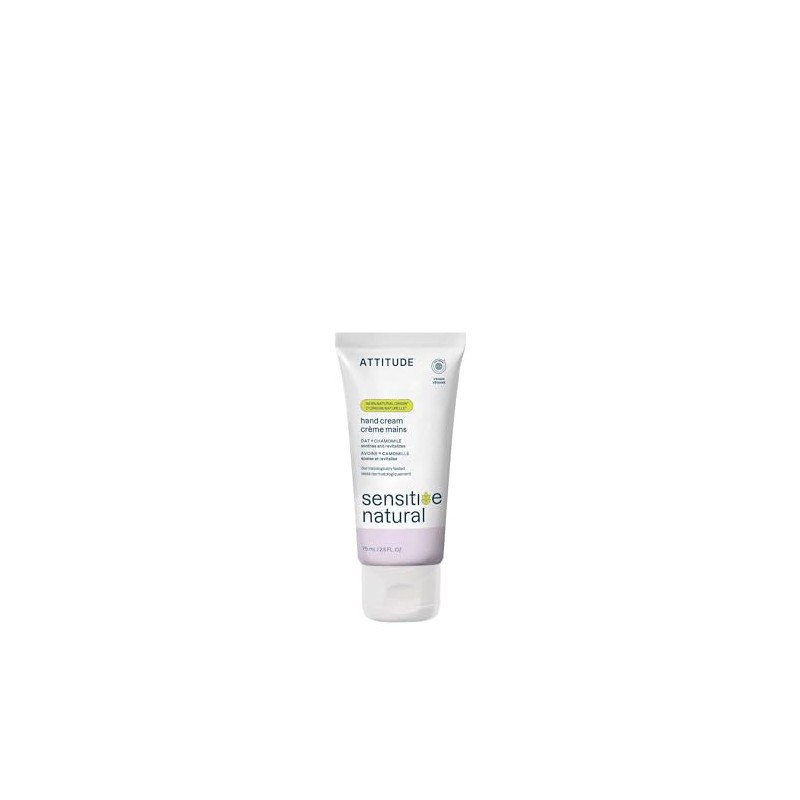 ATTITUDE Sensitive Skin, Hypoallergenic Soothing & Calming Hand Cream, Chamomile,