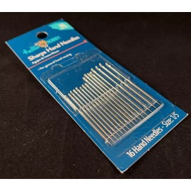Hello Hobby - Sharps Hand Needles - 16 Needle Pack - Hand Needles - Size 1/5