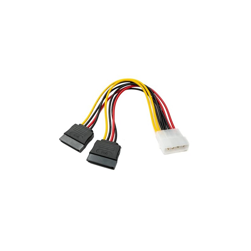 System-S SATA Y Cable 20 cm 2 x 15 Pin