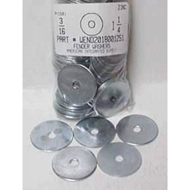 AMERICANINTEGRATEDSUPPLY.COM 3/16x1-1/4 Fender Washers Steel Zinc Plated (30)