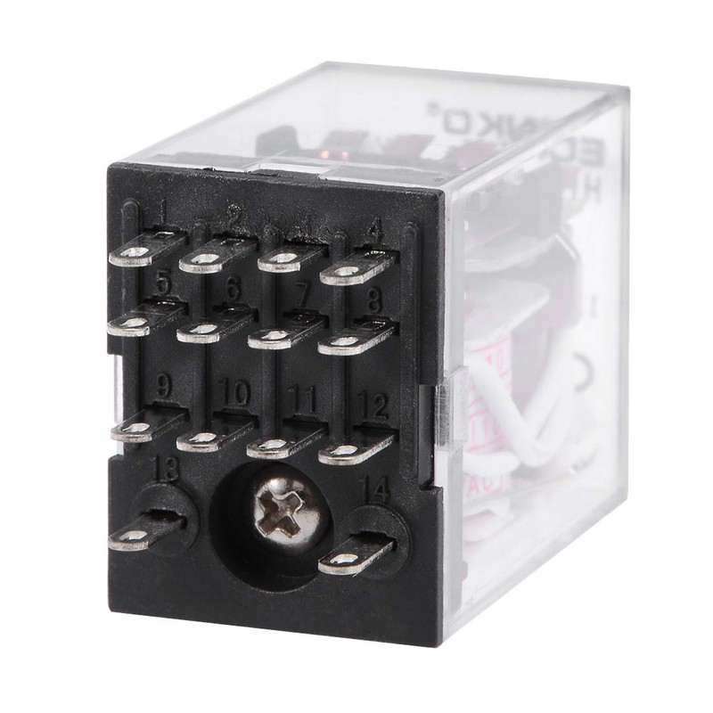 uxcell Electromagnetic Power Relay, HH54P AC 110V Coil 4P4T 14