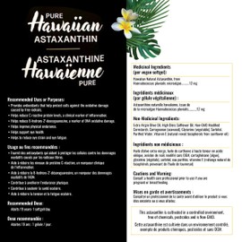 SPIRULINE GANDALF, GANDALF SPIRULINE Gandalf Pure Hawaiian Astaxanthin 12mg 30 Vegan Softgels 30-Day Supply - Supports Eye Comfort & Joint Flexibility, Natural Antioxidant Power, Promote Skin & Vision Wellness, Grown in Hawaii
