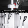 Adjustable Shower Bracket, 360° Rotation Shower Head Holder No Drilling