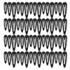 ECADY Hair Clips Multi-Size 60pcs Durable & Non-Slip Black Metal