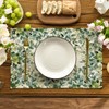 Artoid Mode Eucalyptus Butterfly Spring Placemats Set of 4, 12x18