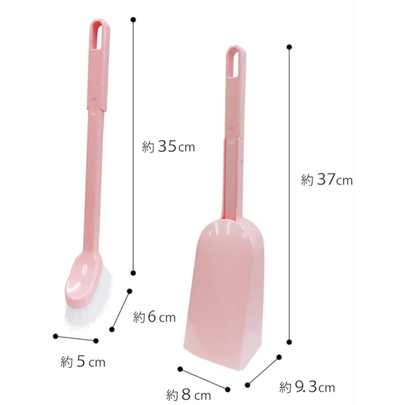 OHE Slift Toilet Case with Brush Flocked Pink