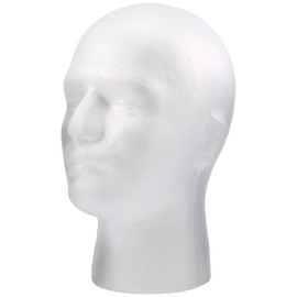 Clickinline Male Wig Display cosmetology Mannequin Head Stand Model Foam White