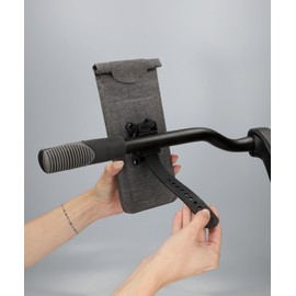 FISCHER Cita Bicycle Smartphone Bag Waterproof and Reversible in All Directions Dark Grey Pack of 1