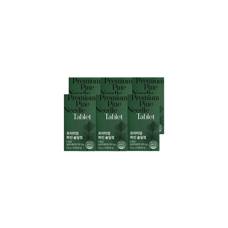 [Fit] Premium Fine Pine Needle Extract 60 Tablets x 6