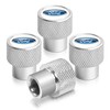 iPick Image for Ford Logo in White on Silver Chrome