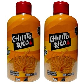 Paquete Chilito Rico Mango - Chile en polvo sabor mango - 140 g c/u - 2 botellines