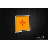 New Mexico State map Flag Decals & Stickers