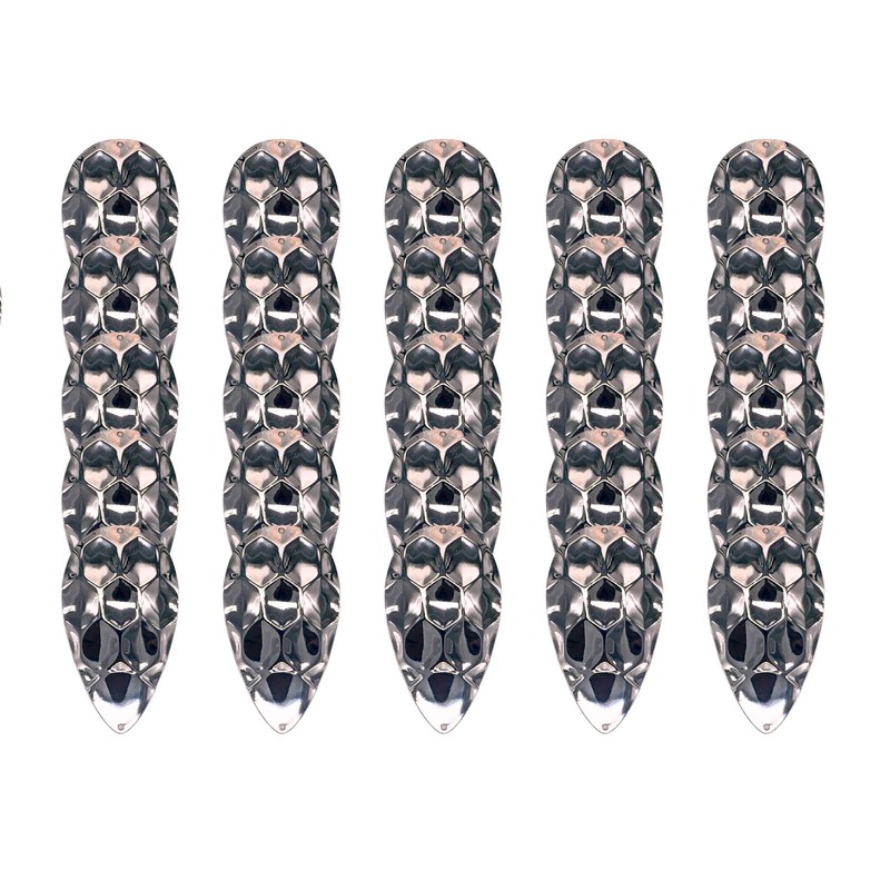 KOKOPROS Kokanee Salmon Dimple Jet Dodger Blanks - 25 Pack