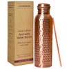 LIVINGNISH 100% Pure Copper Water Bottle for Drinking –Extra Large