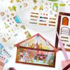 SHANFAA 4 Sets DIY 3D House Stickers,Cute Cats House 3D