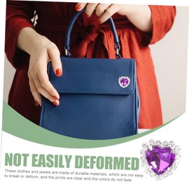 Operitacx 10er-pack Strasssteine ​​zum Aufnähen Herzförmige Edelsteine ​​zum Basteln Von Kleidung Kristallschmuck Perlen Edelsteine ​​zum Ankleiden