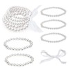 Cosswe Pearl Bracelet, 10 Pieces Artificial Pearl Bracelet Set Beads