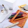 TOPWOOZU Pencil Pouch 3 Ring, Zipper Pencil Pouches Case Binder