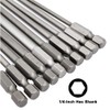 Bestgle 23pcs 1/4" Hex Shank 100mm/4 Inch Long Magnetic Screwdriver