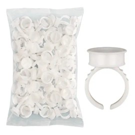 100 Piezas Anillos Para Pigmento De Pestañas,cejas.belleza                                                                                            