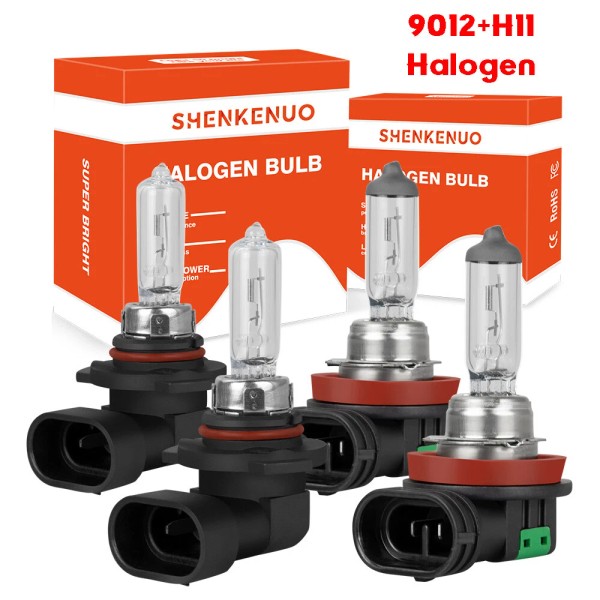 SHENKENUO For Toyota RAV4 2016 2017-18 3400K 4pc Halogen Headlight