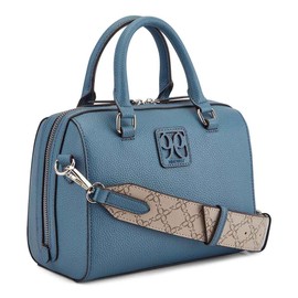 Nine West Cindi Barrel Satchel, Steel Blue