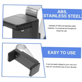 KONTONTY Sun Visor Clip Door Clicker Opener Remote Clip for Garage Holder Universal Gate Car Adjustable Visor