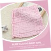 Generic 15pcs Washcloths Soft Absorbent Burp Cloths for Versatile Saliva