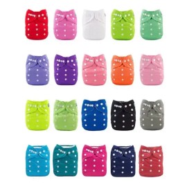 20 Pañales Ecológicos Alvababy Colores Unitalla                                                                                                       