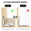 VOCIBO® Angle Connectors, Metal Angle 90 Degrees, 20 x 20