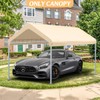 10x20FT Carport Replacement Canopy Top Cover, Garage Top Shelter Cover