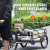 Happybuy Bike Cargo Trailer - 160 lbs Capacity, Foldable &