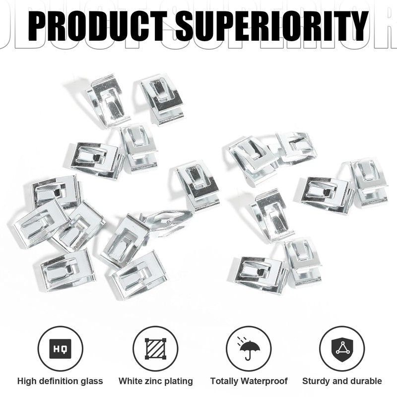 Flygun 20 PCS Car Dashboard Fixed Buckle Clip, Central Instrument