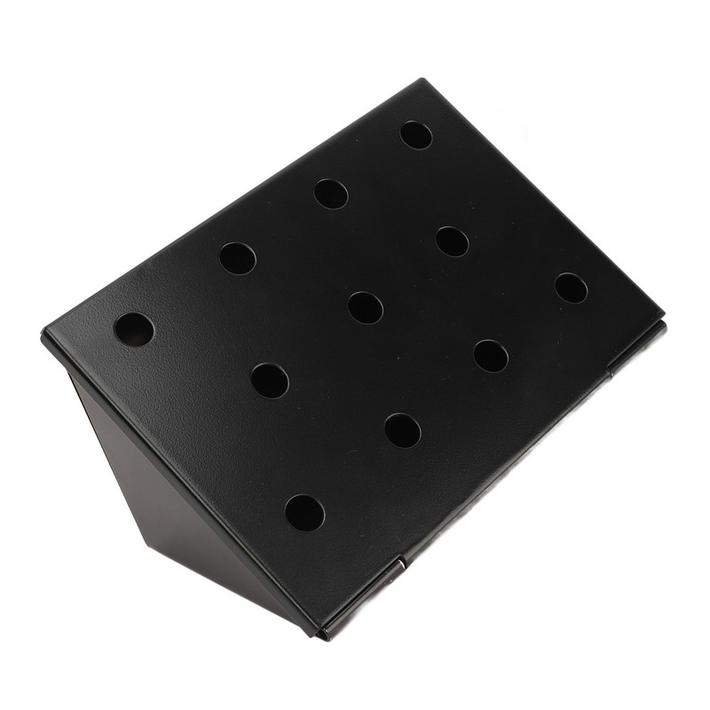 Smoker Box Black V Shape Stainless Steel Anti Stick Large