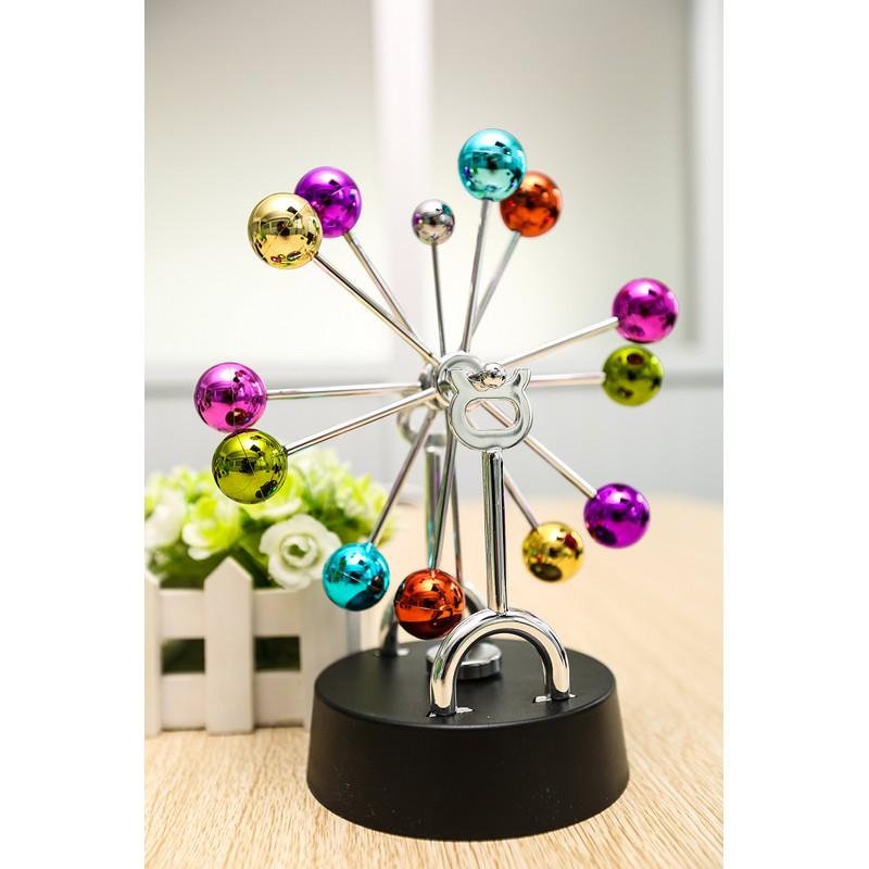 ScienceGeek Kinetic Art Universe - Electronic Perpetual Motion Desk Toy