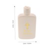 iplusmile 4pcs Decorative Holy Water Bottles Cross Pattern Vials for