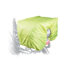 Bicycle Rain Cover Foldable Ultralight Waterproof and Dustproof Suitable for Bicycle Backseat and Pannier Bags (Fluorescent Yellow)
