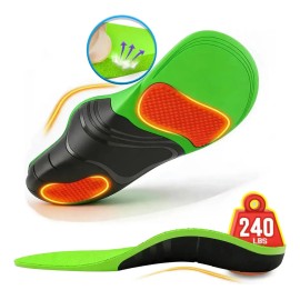 Plantillas de Gel Ortopédicas para Fascitis Plantar con Soporte de Arco Recortable