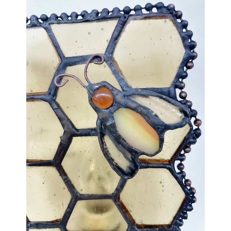 HUIMEIJU Tiffany Glass Night Light for Bedroom, Study, Aisle