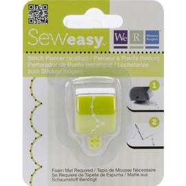 We R Memory Keepers 71056-1 Scallop Stitch Piercer for Paper Crafting , Green