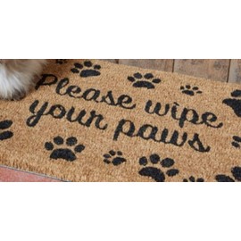 Garden Mile Coir door mats | Durable Door Mats Indoor and Outdoor | Natural Coir Weather Resistant Eco-friendly Entrance front door mat | outside door mats for front door (Wipe your Paws)