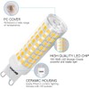 LEDGLE 5Pcs G9 LED Bulb 10W(100W Halogen Equivalent), 100LEDs 900LM