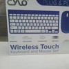 Cylo Metallic Blue Wireless Keyboard & Mouse Combo Ergonomic Scissor