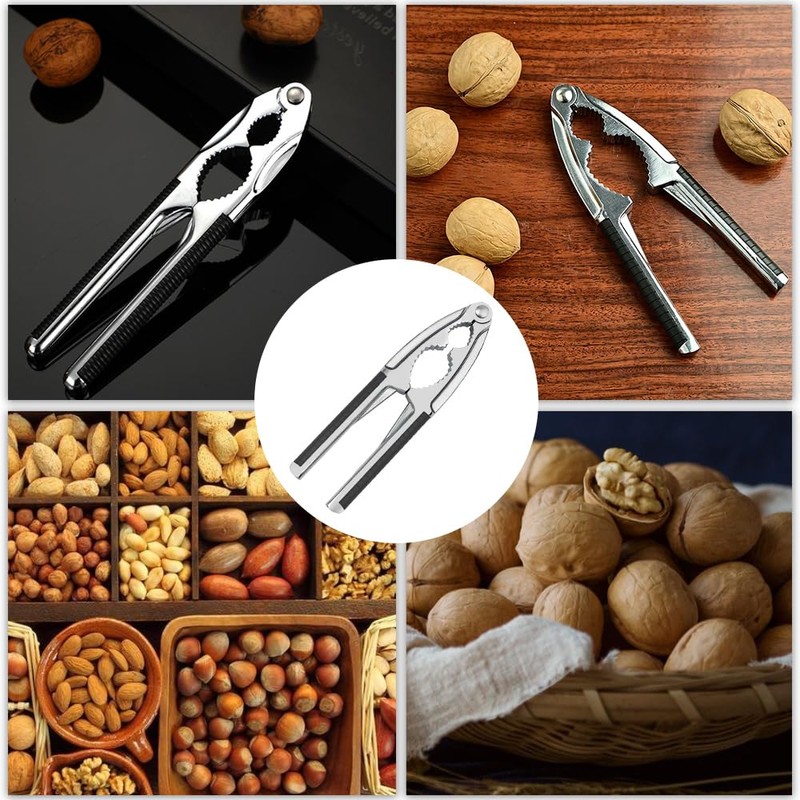 YYMEIDS Nutcracker Walnut Cracker Heavy Duty with Non-Slip Handle Stainless
