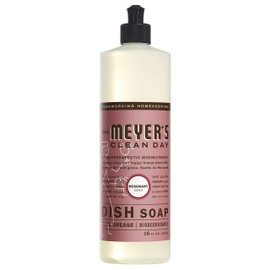 Mrs. Meyer's Clean Day Liquid Dish Soap, Rosemary Scent, 16 ounce bottle (Pack of 2)