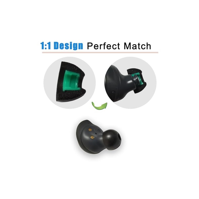 Consejos de espuma viscoelástica para Galaxy Buds FE/Buds+ / Buds