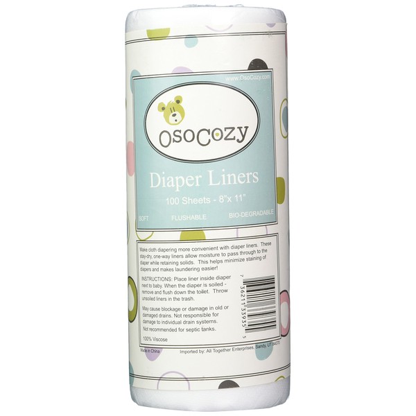 Osocozy Flushable Diaper Liners - 3 Pack