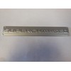 Supercharged Emblem 6 1/2" X 1" SELF Stick Silver &