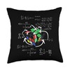 Magic-Cube math formulas chalk drawing Cult Retro Cool Throw Pillow