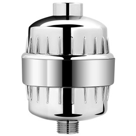 AquaBliss Multi-Stage Shower Filter w/ Replaceable Cartridge – Transform Itching, Eczema & Acne into Glowing Hair, Nails and Skin Fast. Chrome SF220